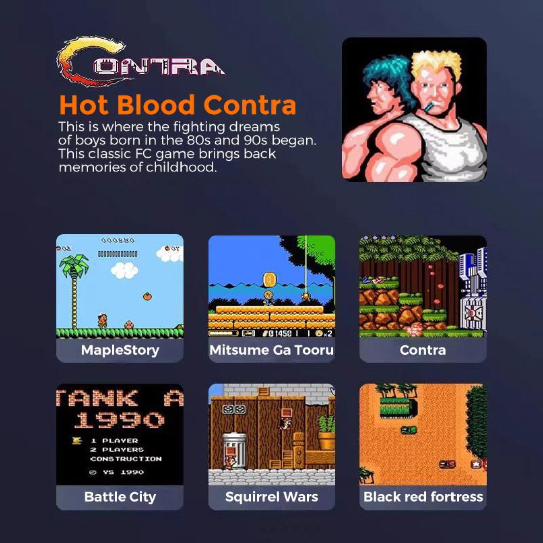 Retro Power Game Console